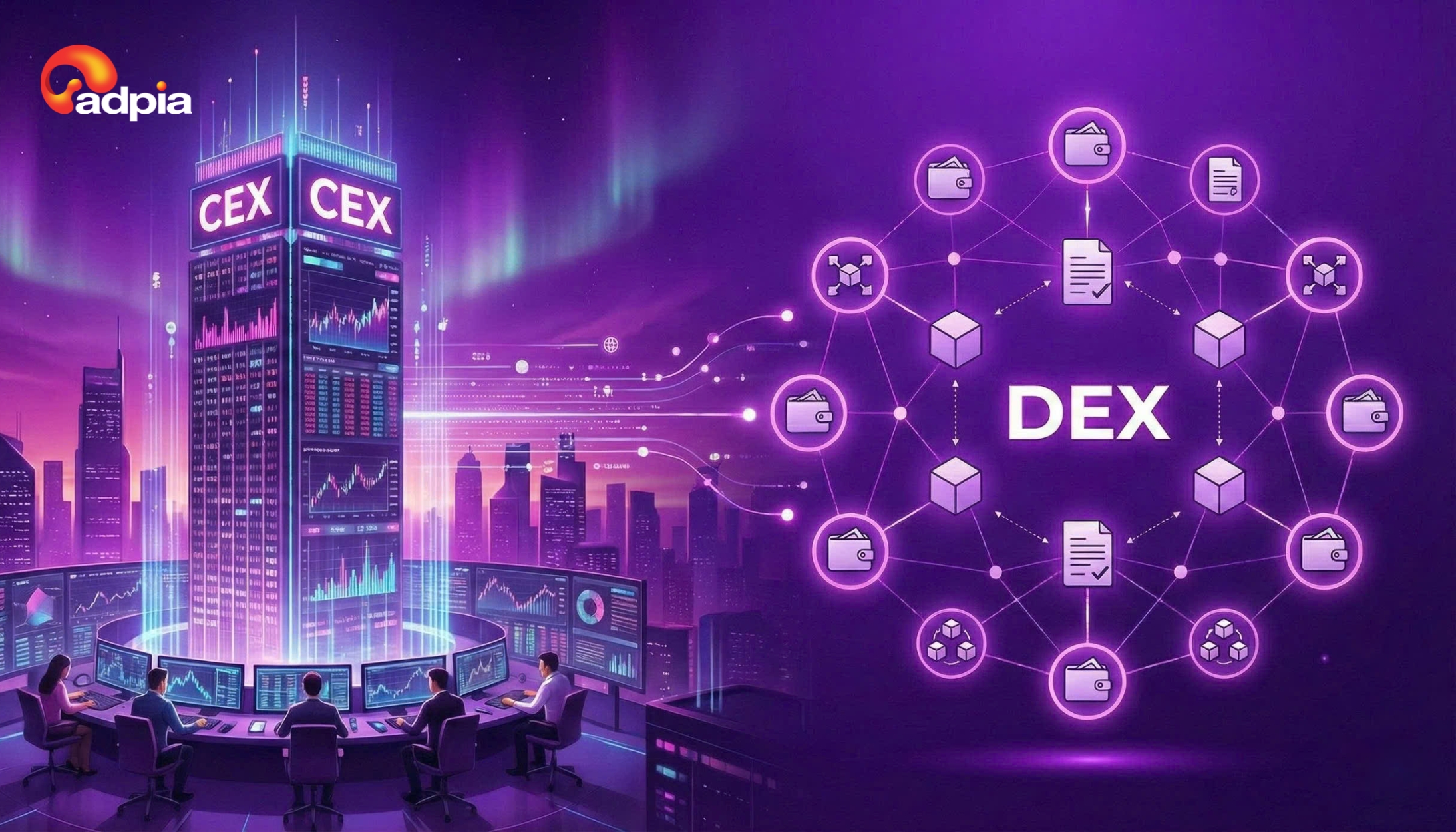 S&agrave;n giao dịch (CEX & DEX) 